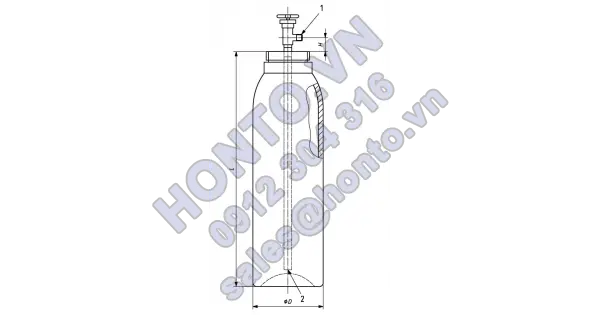Chai chứa khí – chai chứa co2 bằng thép không hàn dùng cho thiết bị chữa cháy cố định trên tàu thủy